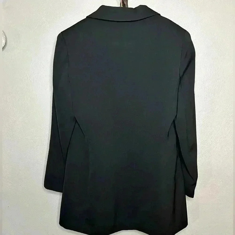 Donna Gray 3-Button Black Blazer Size 2 - Picture 9 of 10